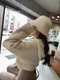雪頂泡芙-韓國短版連帽針織外套