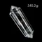 超光高品質雙尖白水晶柱345.2g14.2cm