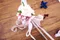 [DIY組合包] PP1890-10 婚禮粉色雛菊手杖 DIY組合包  (Wedding Flower Sparkler DIY Pack)