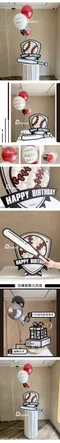 驚喜送禮：Home Run棒球-迷你馬賽克生日大卡片[Card026]