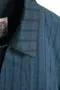 【21SS】BirthdaySuit 口袋直紋造型襯衫 (深藍)