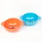 nounou누누－表情設計陶瓷碗：藍色/橘色