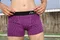 Heroine Underwear Classic Cotton Boxer Briefs-Grape Purple