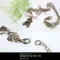 A1568-1/A1569-1 復古金屬色龍蝦扣/連接圈金屬配件 20入/30入  (Lopster Décor)