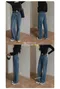 Slowand made－today demin深藍牛仔修身直筒褲：4 size（有長短版本）