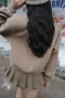 米蘭之境-質感雙層百摺褲裙