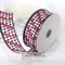 KC7669GJ-53 拷克鐵絲邊滿版愛心亮蔥緞帶 38mm  (KC7669GJ-53 Glitter Hearts Wired Ribbon -38mm )