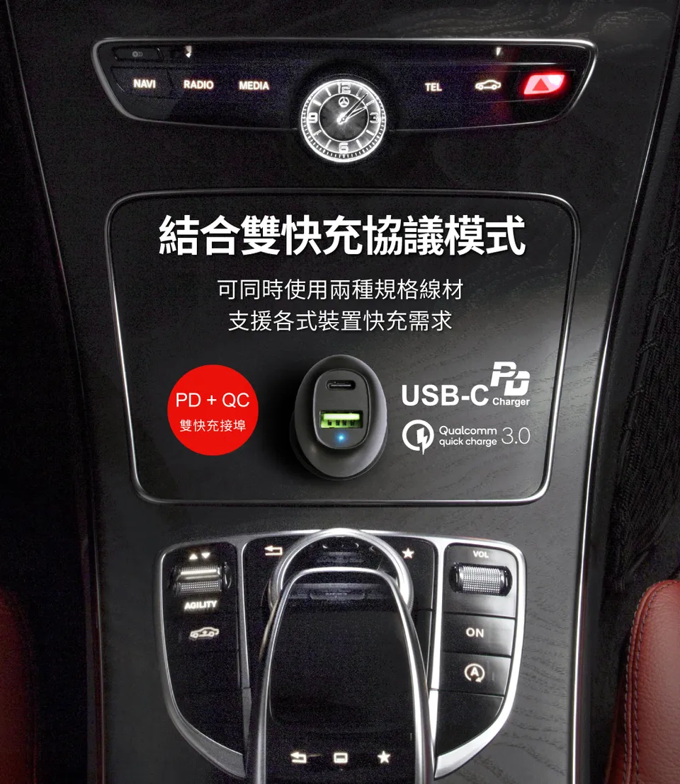 Ps U16 極速type C Pd Qc 3 0 雙usb 車充車用快