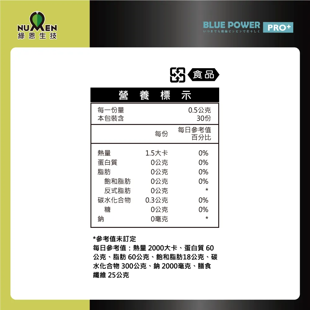 綠恩Blue Power活力膠囊