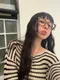 LINENNE－candy stripe knit (2color)