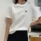 【預購】正韓 皮標質感T
