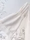 法式氛圍 網紗刺繡蕾絲滾邊洋裝(2色:杏)