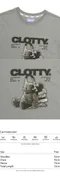 【22SS】 Clotty 耳機熊熊logo短袖tee（深灰）