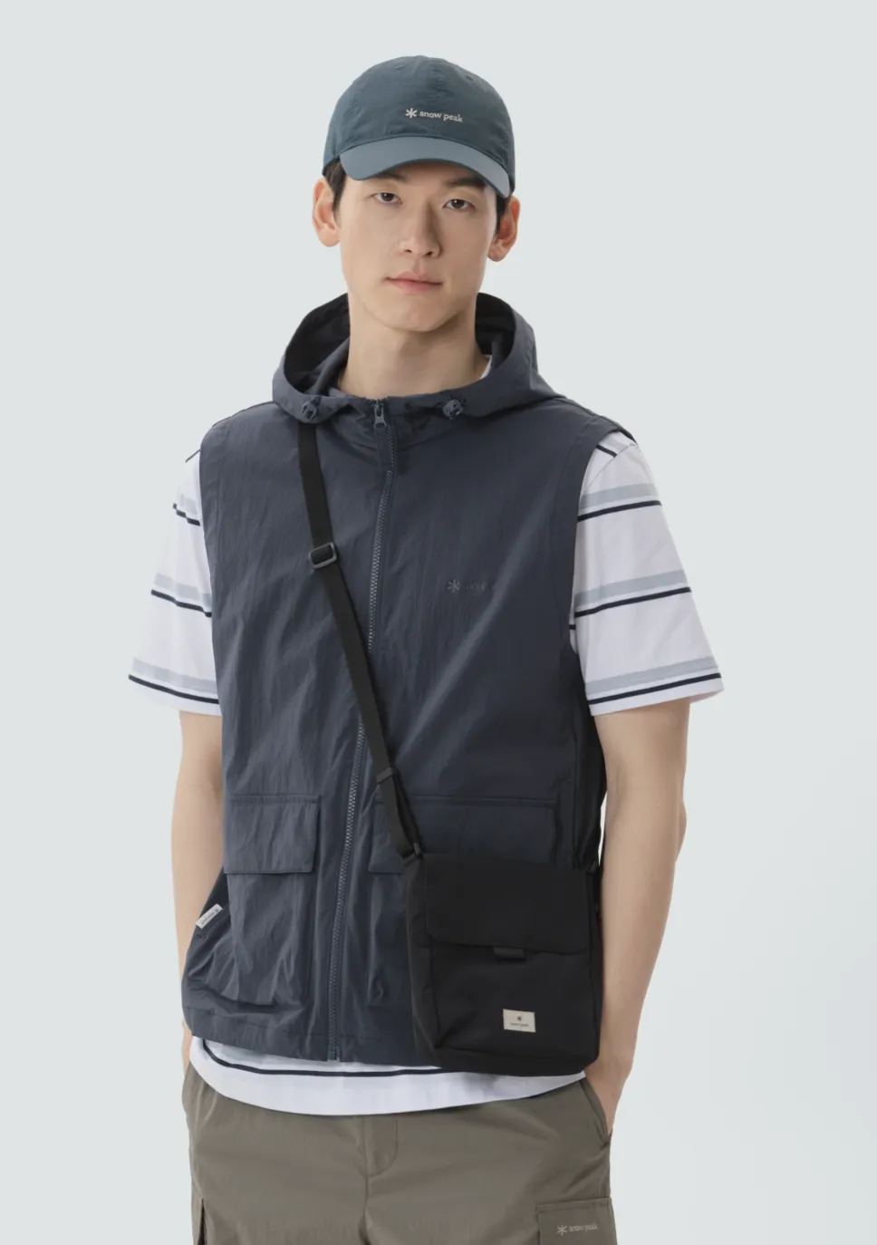 PEAK■(W)Root Hooded Vest■送料込 SNOW PEAK Root Men's Hood Vest Root 男款口袋連帽背心S25MMRVE64