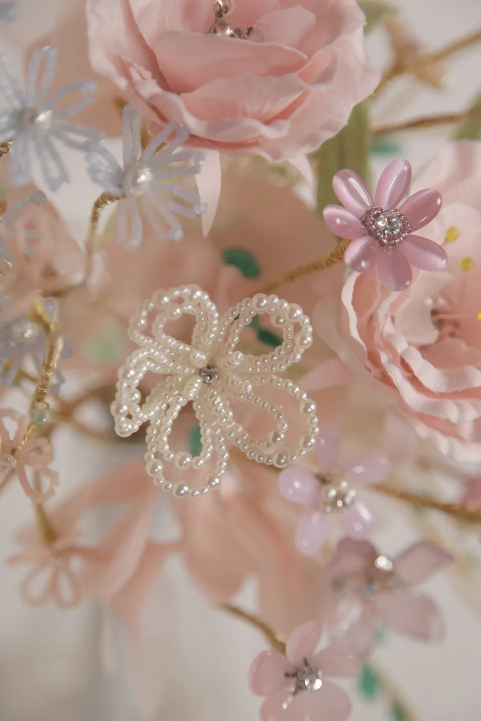 洋桔梗流線型珠寶捧花 手工花束prairie Gentian Bouquet