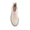 BEVAN 羊皮金屬釦拉鍊短筒靴-白色