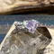 天然礦物 | 紫玉晶 紫水晶  愛心切面 / 純銀戒指