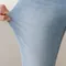 【預購】正韓 V牌涼感降3度顯瘦淺藍牛仔直筒褲