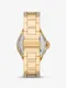 MICHAEL KORS Oversized Camille Pavé Gold-Tone Watch