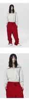 【22FW】 2113 Studio 音符圖案休閒寬褲 (紅)