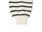 LINENNE－back button stripe knit (ivory)：後鈕扣可愛針織上衣！
