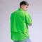 預購-oversize設計款雙層造型短袖襯衫-綠色