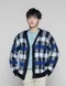 【21FW】韓國 小方格造型針織外套