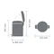 【缺貨】BRABANTIA PEDAL BIN NEWICON 白金色 時尚腳踏式垃圾桶 5L #112683