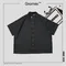 “Gnomes lab” Cuban collar work shirt  - 古巴領通勤工作襯衫 / 藍灰色