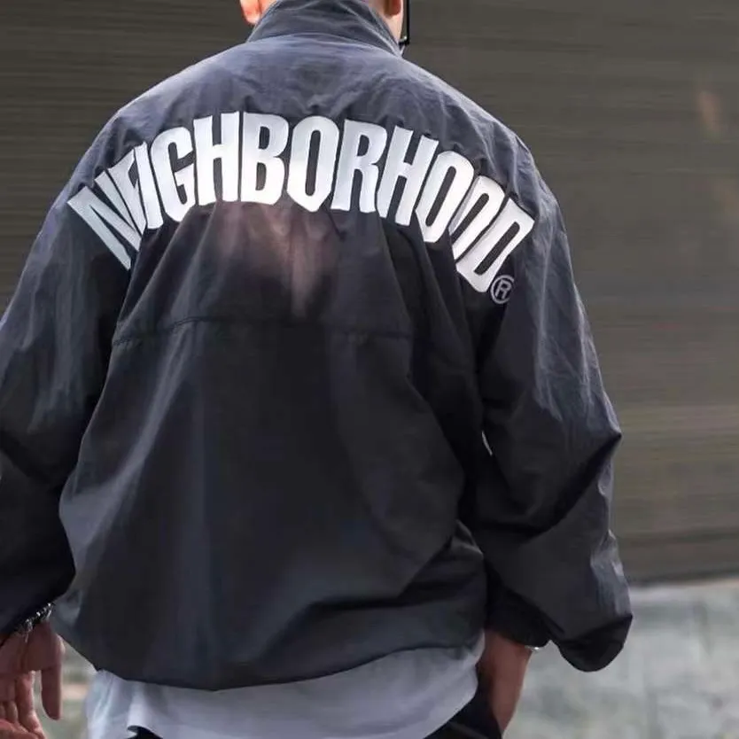 NEIGHBORHOOD 22AW ANORAK 衝鋒衣連帽半拉鍊尼龍夾克外套nbhd