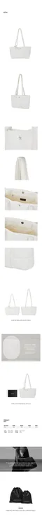 Leathery－NYLON PADDING CROSS-BAG [WHITE]：尼龍衍縫肩背包