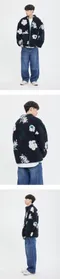 【22FW】 Romantic Crown 野花造型雙面夾克 (深藍)
