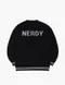 【21FW】 Nerdy 基本Logo針織上衣（黑）