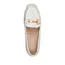 MORGANA3 金屬飾釦皮質樂福鞋-白色