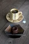 黃瀨戶咖啡杯皿組-日本製