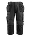【MASCOT® 工作服】14449-442 # 09 Black ¾ Length Pants with holster pockets ® UNIQUE_CNS