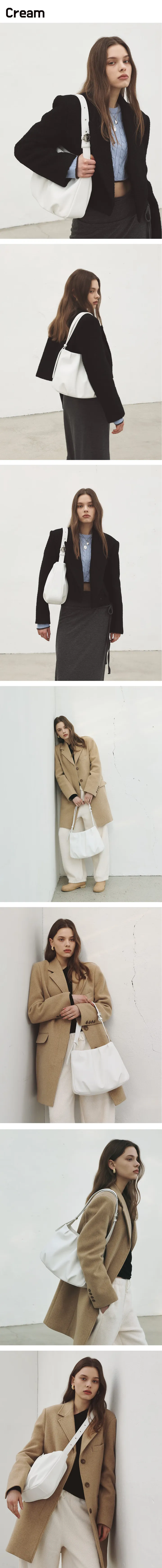 Mur－Bonae Bag보네백／2way方形皺褶包(皮革款)