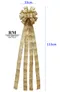 黃金小麥蝴蝶結 (KF7449GC-13-183/Golden wheat Bow) ｜手作｜布置｜裝飾｜大蝴蝶結｜秋天｜拷克｜鐵絲邊