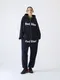 【23FW】BADBLUE 經典LOGO休閒寬褲(深藍)