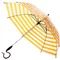 Caetla環保透明傘-條紋黃