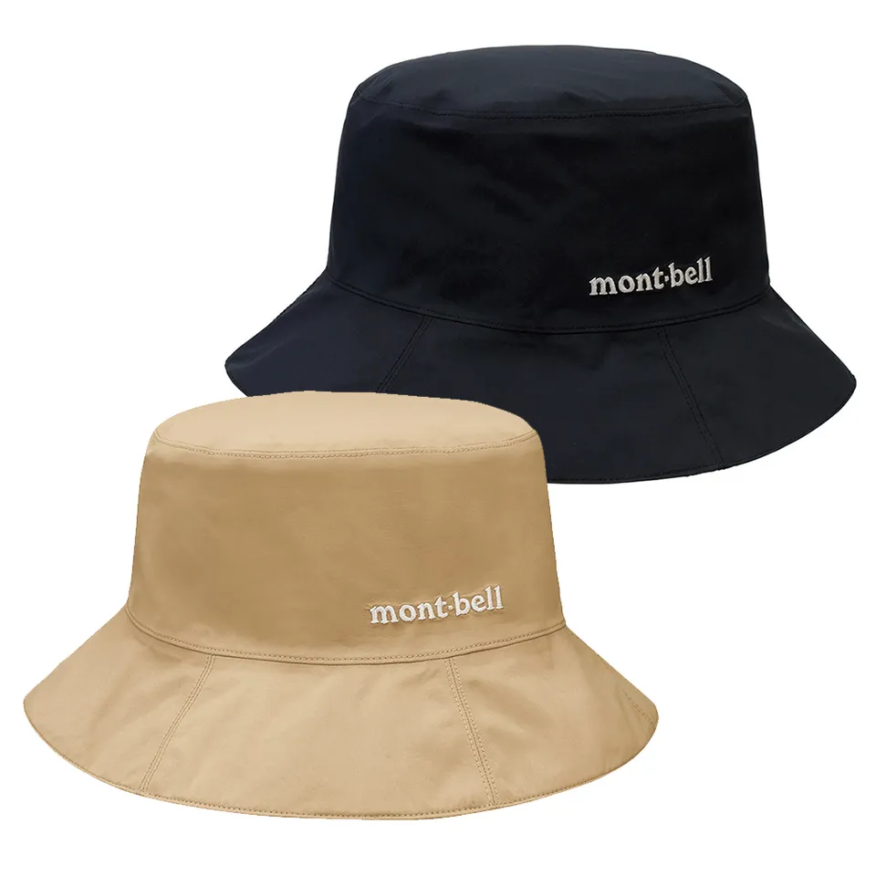 女 Mont Bell Gore Tex Storm Hat 防水漁夫帽 黑 卡其bk tn