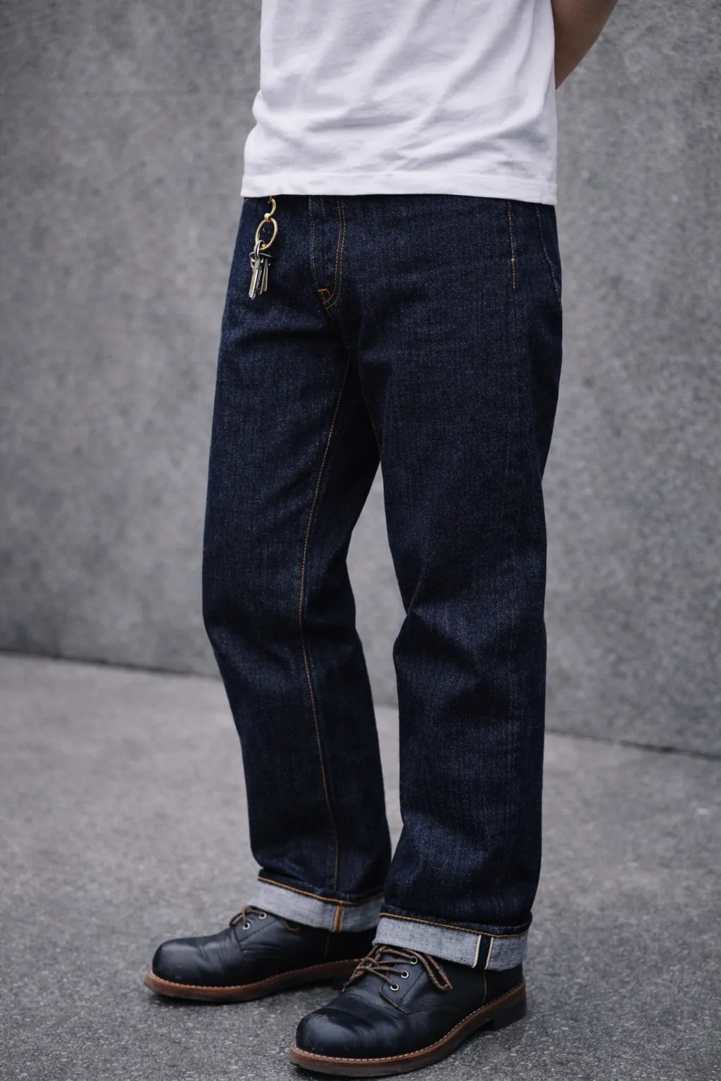 REPUTATION PRODUCTIONS® Classic Semi-Raw Denim / D - PANTS - B505經典原色褲 / 藍