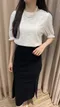 【預購】正韓 袖拼接衫