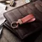 【皮革材料包】Pueblo 手縫DIY鑰匙圈-玫瑰金・客製化設計