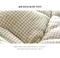韓製寢具MAATILA－四季用高級柔軟絲質莫代爾棉被：格紋米色