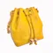 CHANEL Vintage | 黃色荔枝皮金球水桶包 斜背包