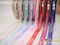 PO-K952 中銀蔥五彩蔥邊手拉花 10mm (PO-K952 Pull Bow Ribbon W/ Iridescent Thread 10mm )