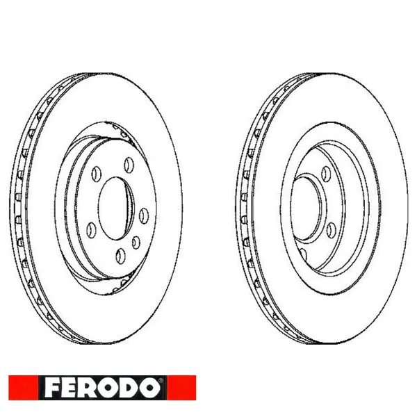 FERODO BRAKE DISCS VOLKSWAGEN BEETLE敞 031~10A (1Y7)/ DDF928 / 前碟