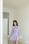 ✈德芬拉玫瑰夫人-韓國小外罩+波浪綁繩傘洋裝