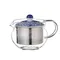 日本不鏽鋼網耐熱玻璃茶壺-375ml | 小藍花